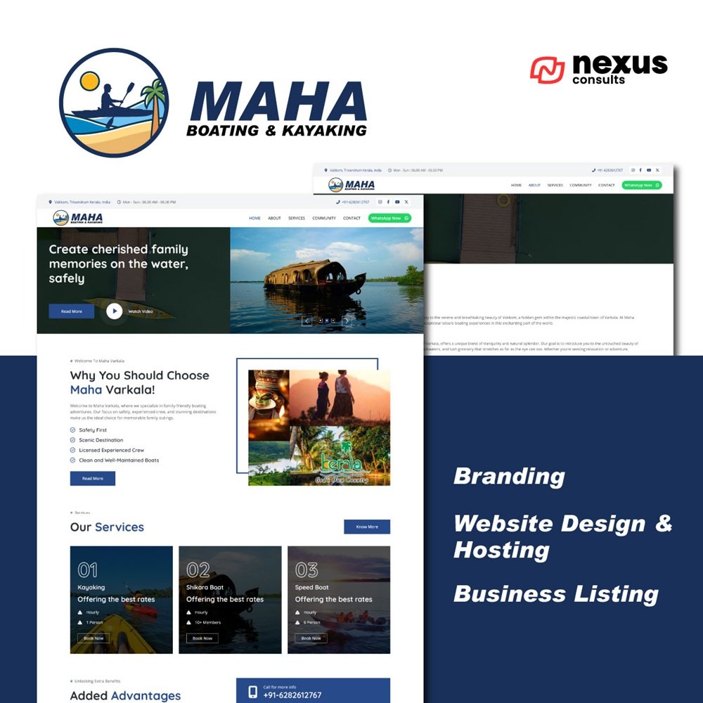 Maha Boating Website Development