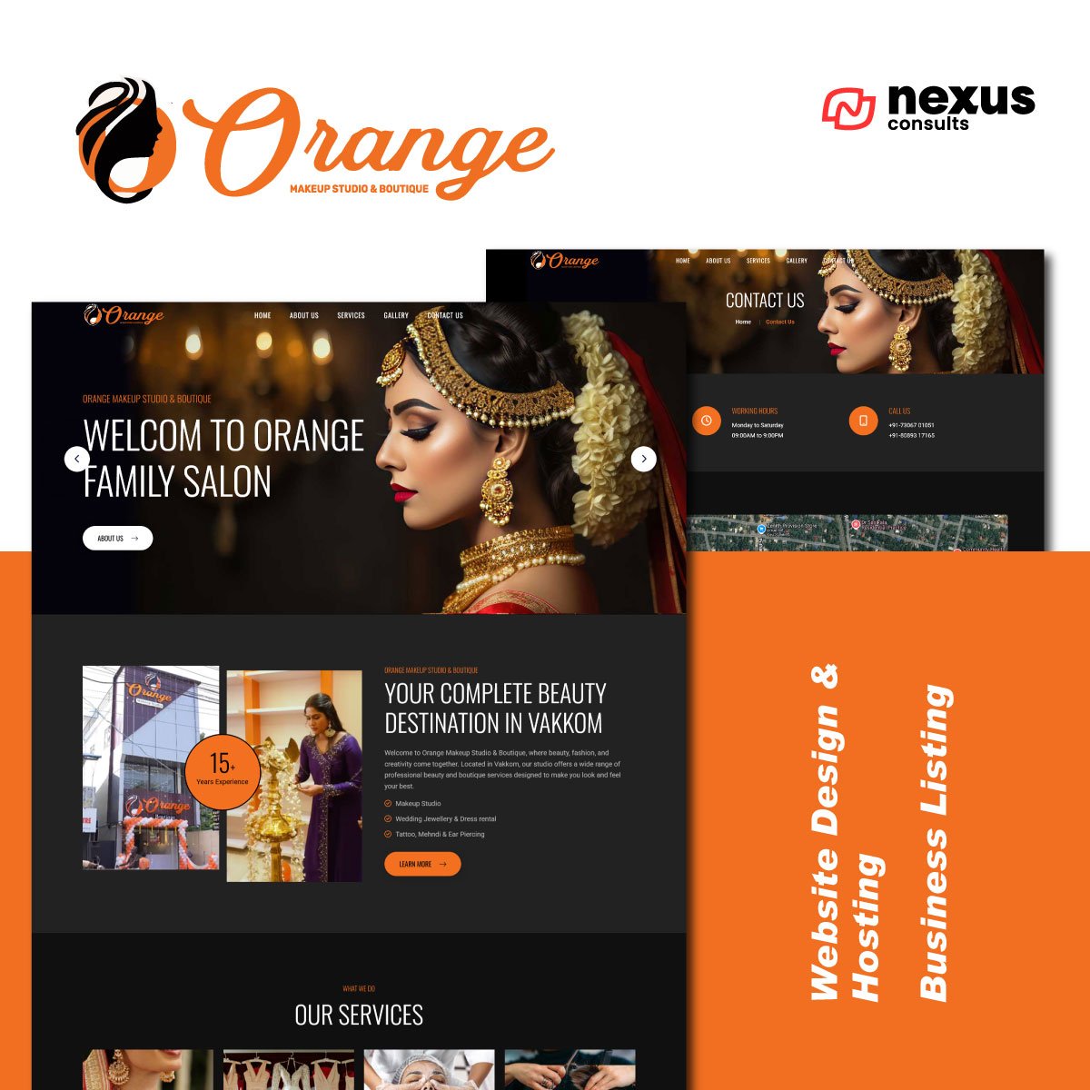 Orange Makeup Studio – A Digital Canvas for Beauty